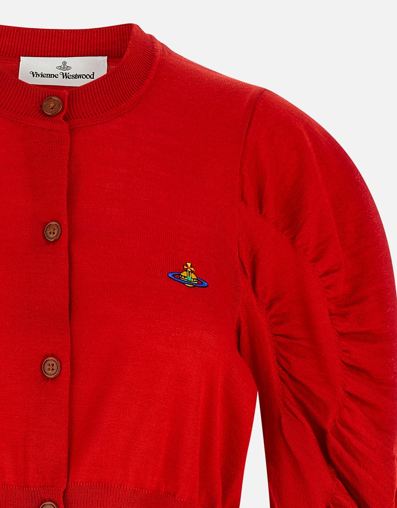 Vivienne Westwood Eliクロップドウールシルクブレンドカーディガン