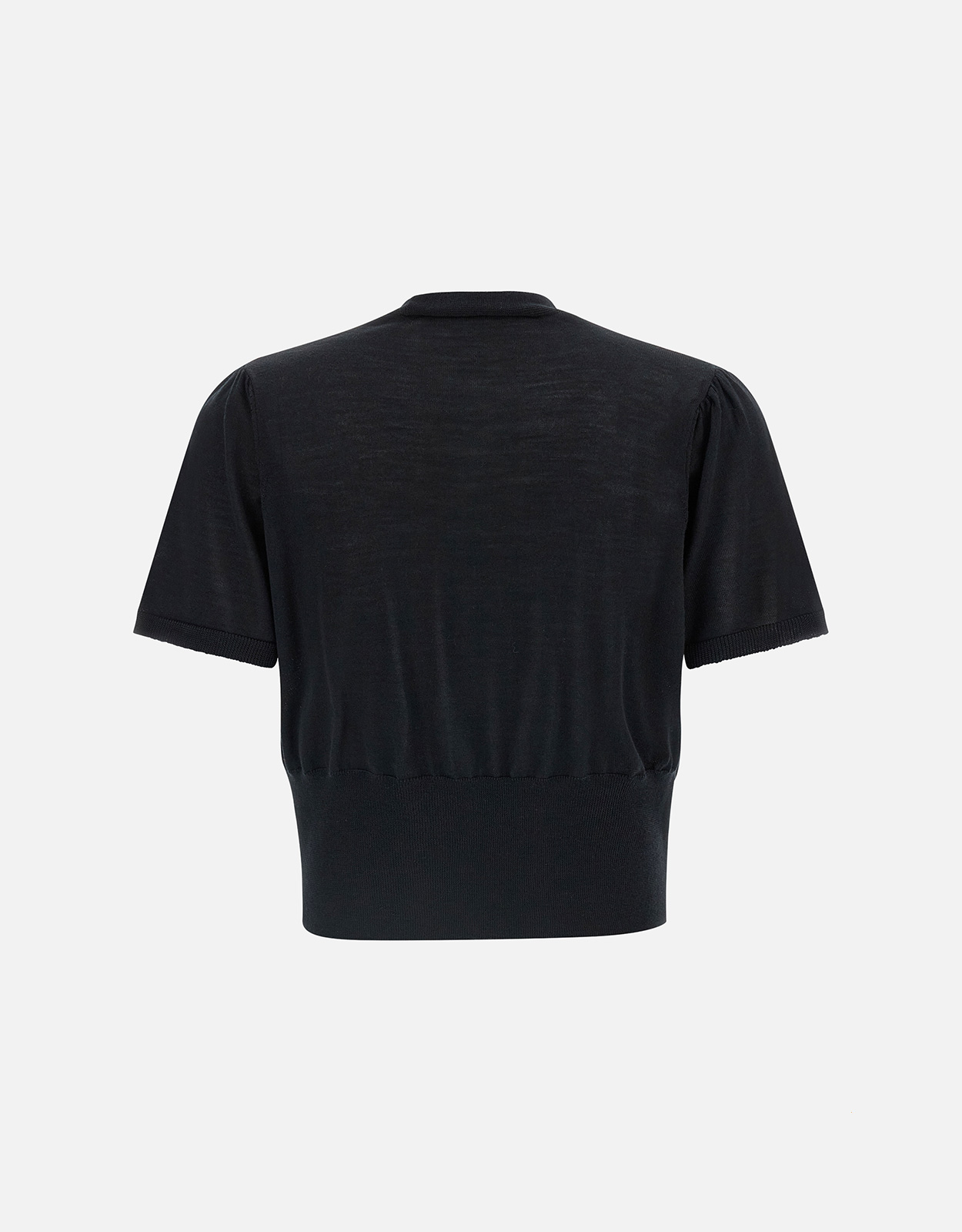 Vivienne Westwood ウールシルクブレンドドレープクロップセーター