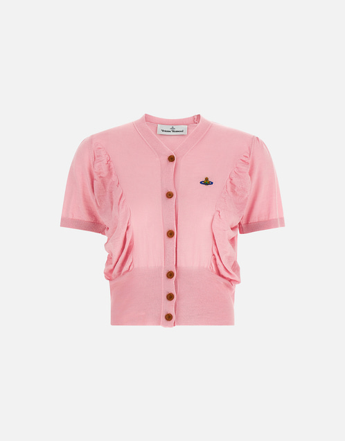 Vivienne Westwood ウールシルクブレンド ドレープフロント クロップド