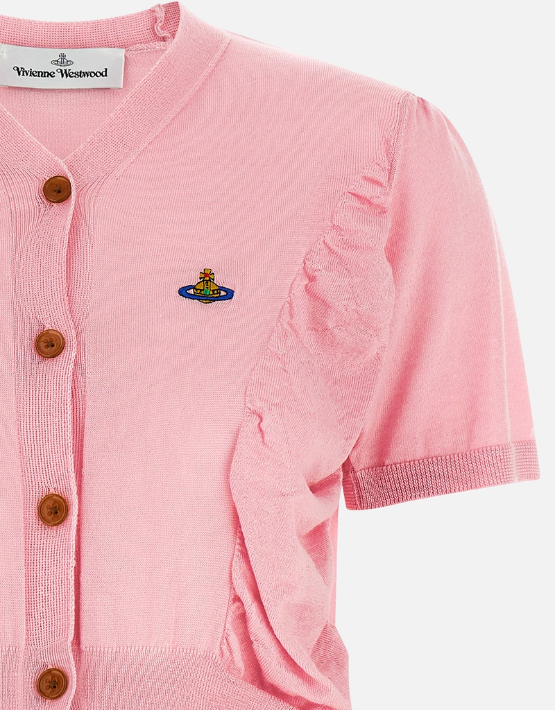 Vivienne Westwood ウールシルクブレンド ドレープフロント クロップド