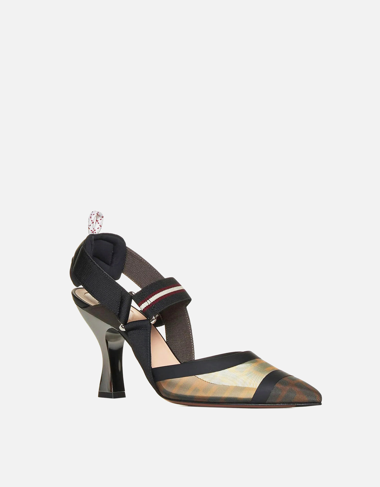 Fendi マルチカラーテックメッシュハイヒールスリングバック (すべての