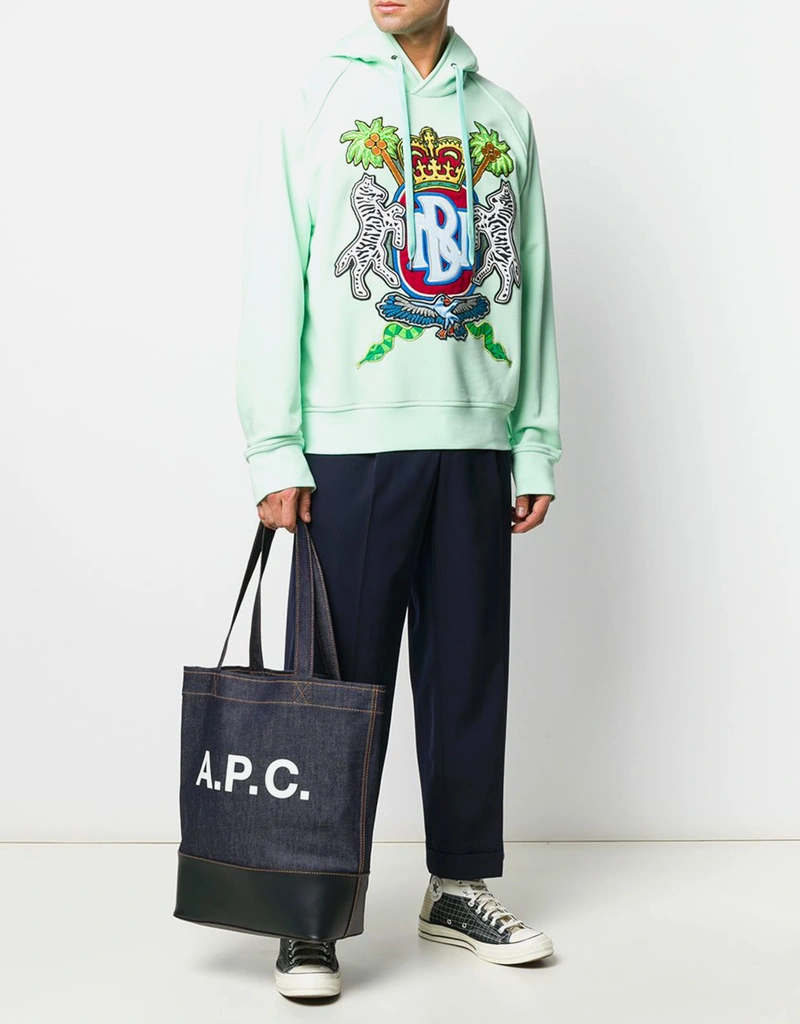 A.P.C. メンズ デニム＆レザートートバッグ () IFCHIC.COM