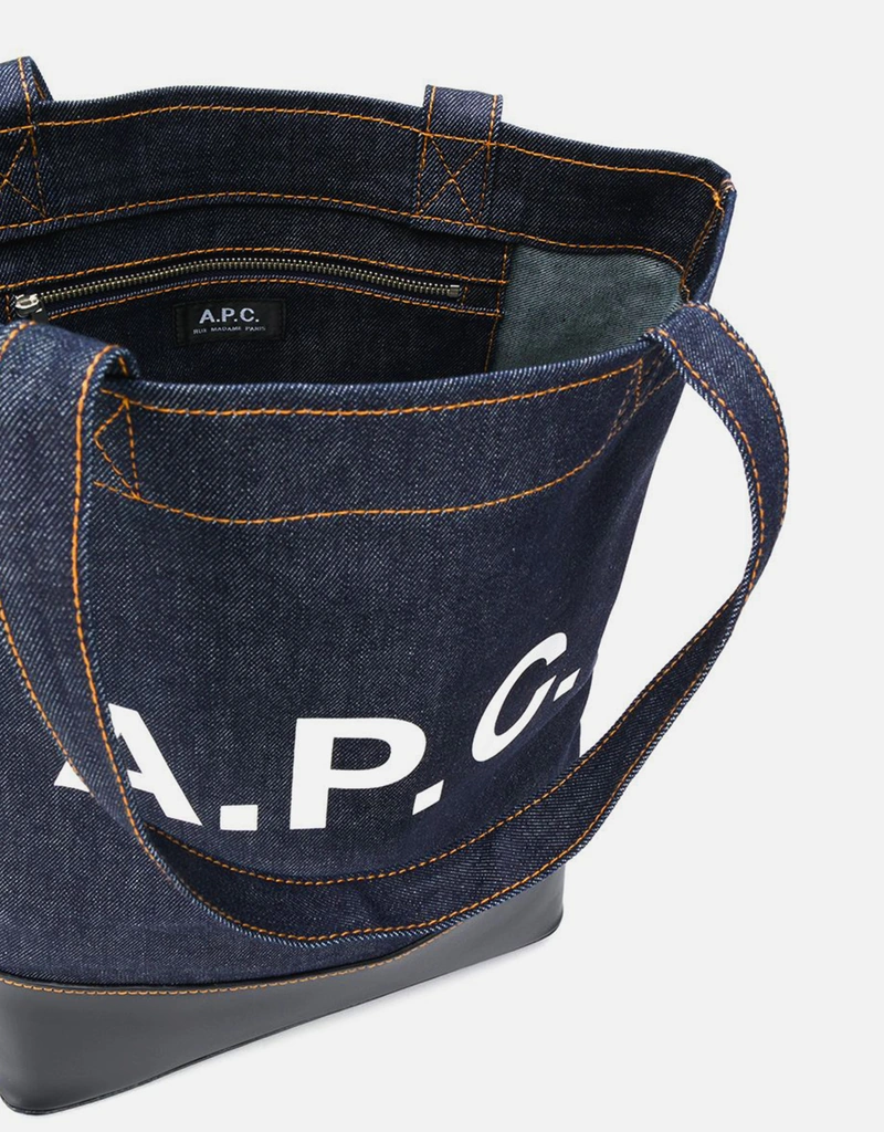 A.P.C. メンズ デニム＆レザートートバッグ () IFCHIC.COM