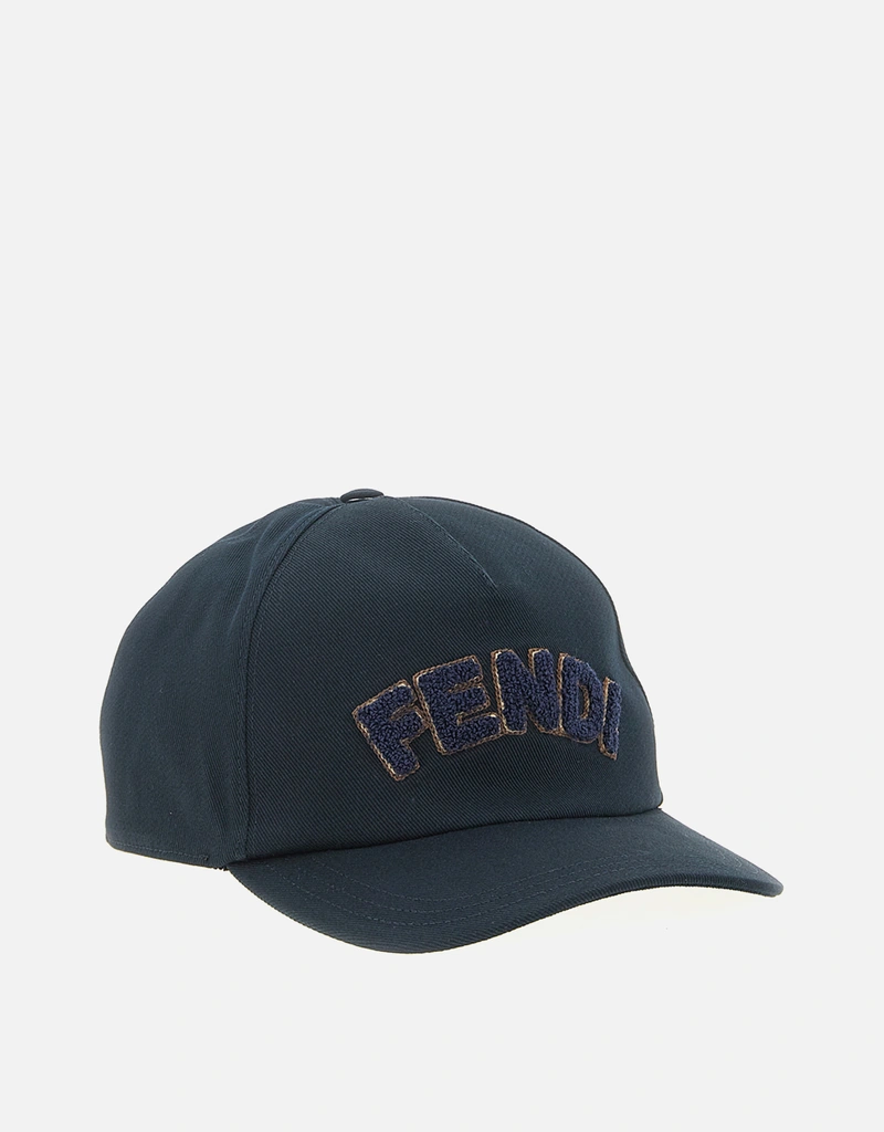 Fendi メンズブルーコットンベースボールキャップ () IFCHIC.COM