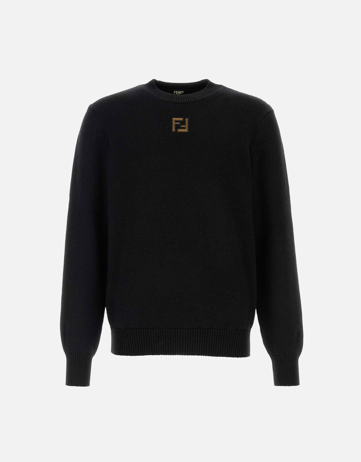 FENDI Fendi Men's Black Wool Pullover Sweaters - IT 34　フェンディ メンズ ブラック ウール プルオーバー セーター - IT 34