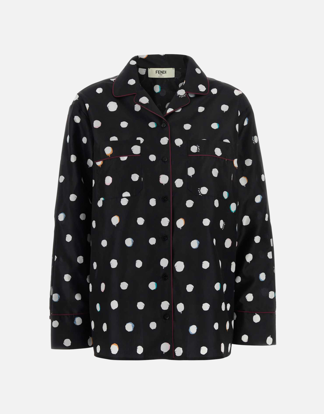 Fendi プリントシルクシャツ (すべての新品) IFCHIC.COM
