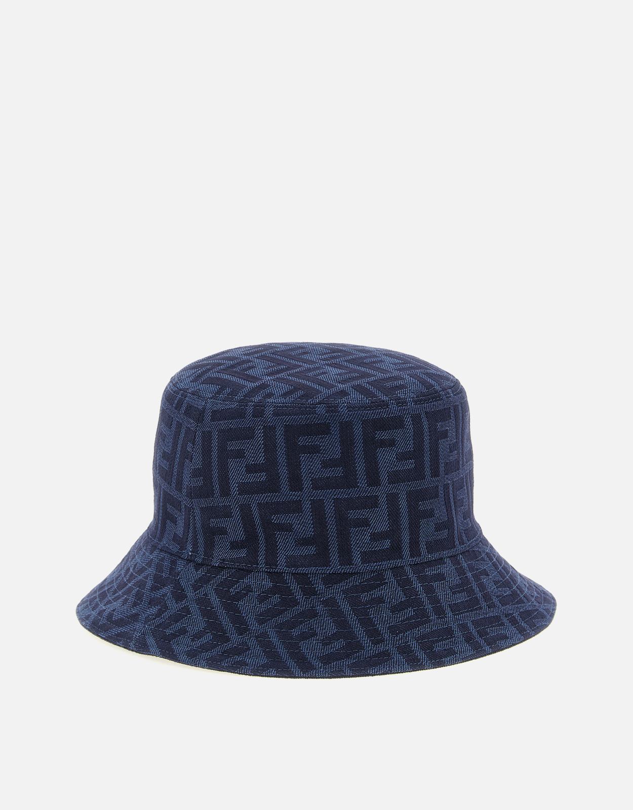 FENDI リバーシブルバケットハット Fendi ブルーデニムリバーシブルバケットハット () IFCHIC.COM