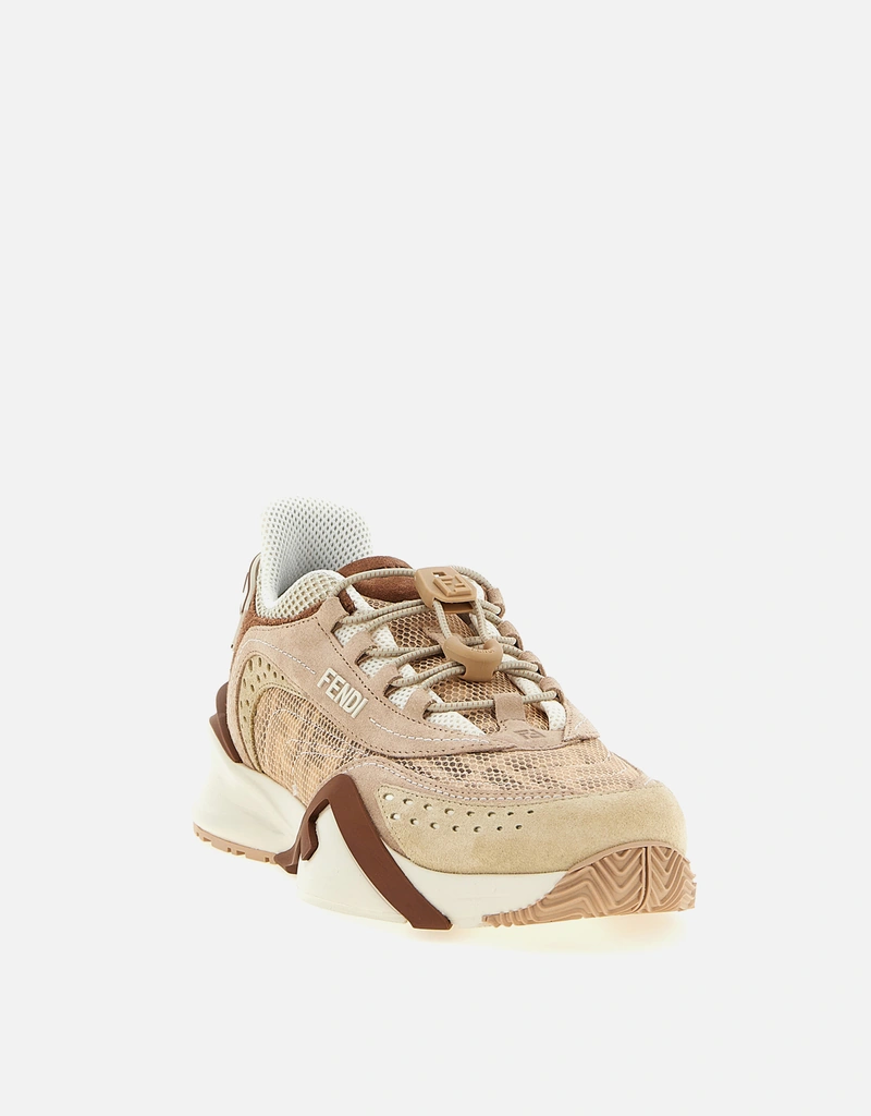 Fendi ピンクメッシュ&スエードロートップスニーカー () IFCHIC.COM Fendi ピンクメッシュ&スエードロートップスニーカー () IFCHIC.COM