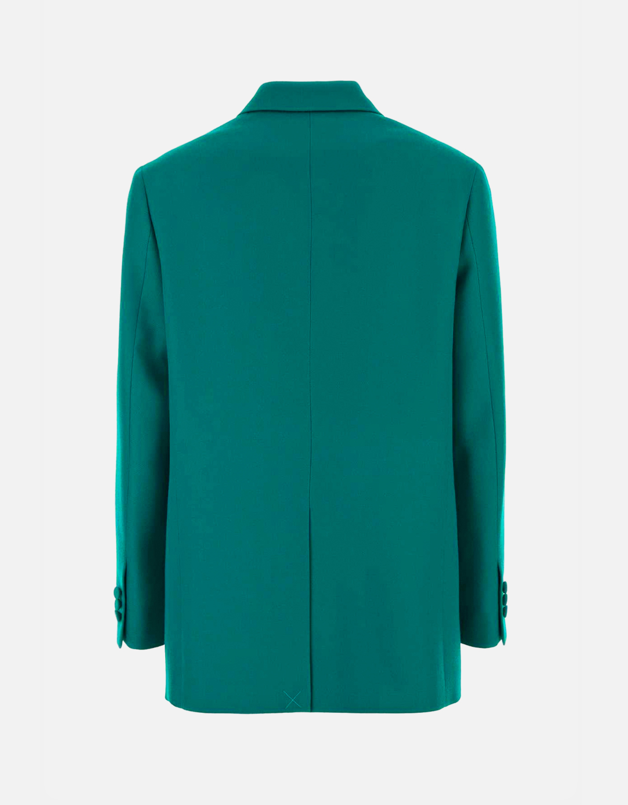 【12万円】FENDI ブルーグリーン　デザインジャケット Fendi Turquoise Wool Grain De Poudre Blazer (All New In) IFCHIC.COM