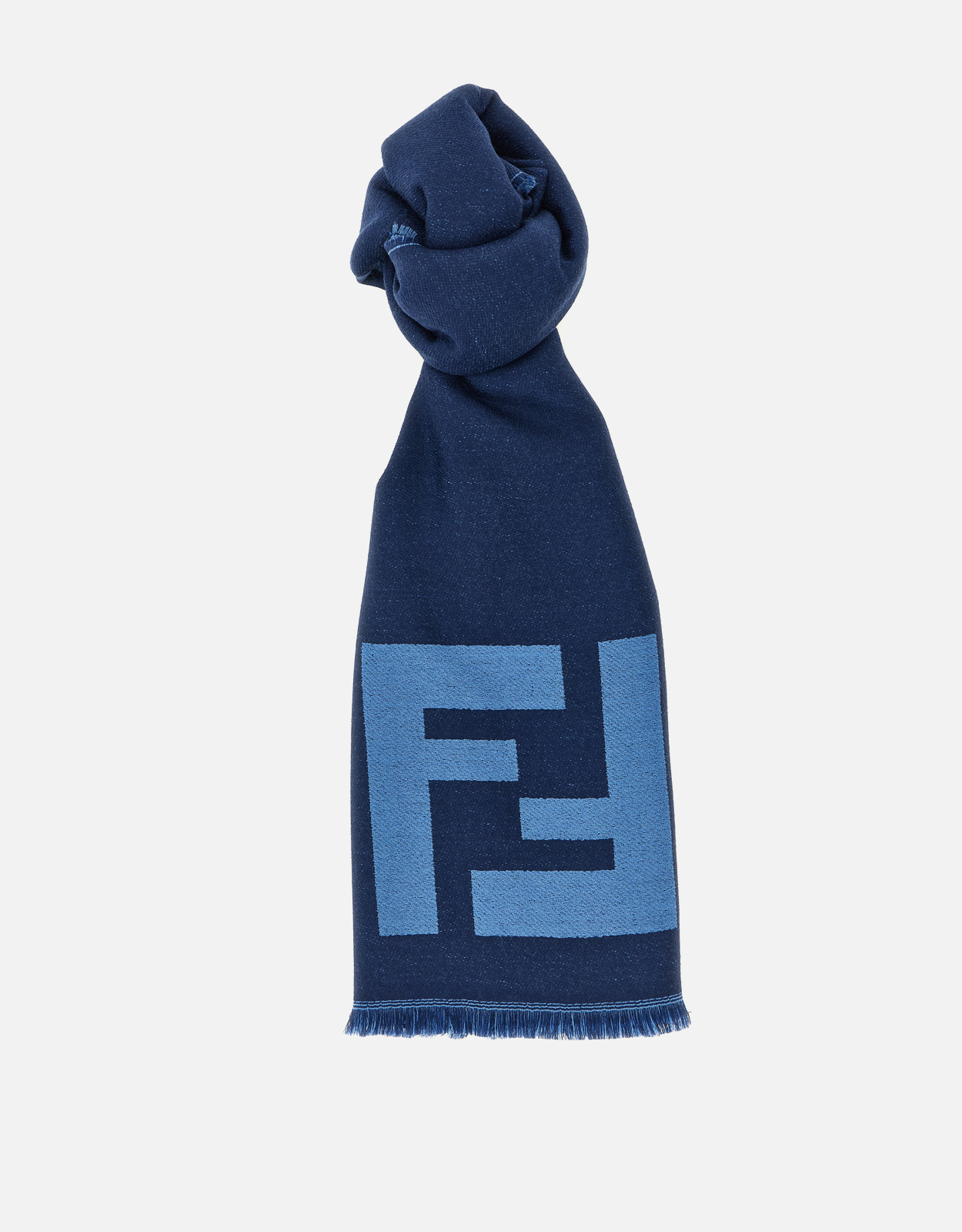 FENDI Fendi Men's FF Macro Virgin Wool Scarf　フェンディ メンズ FF マクロ バージン ウール スカーフ