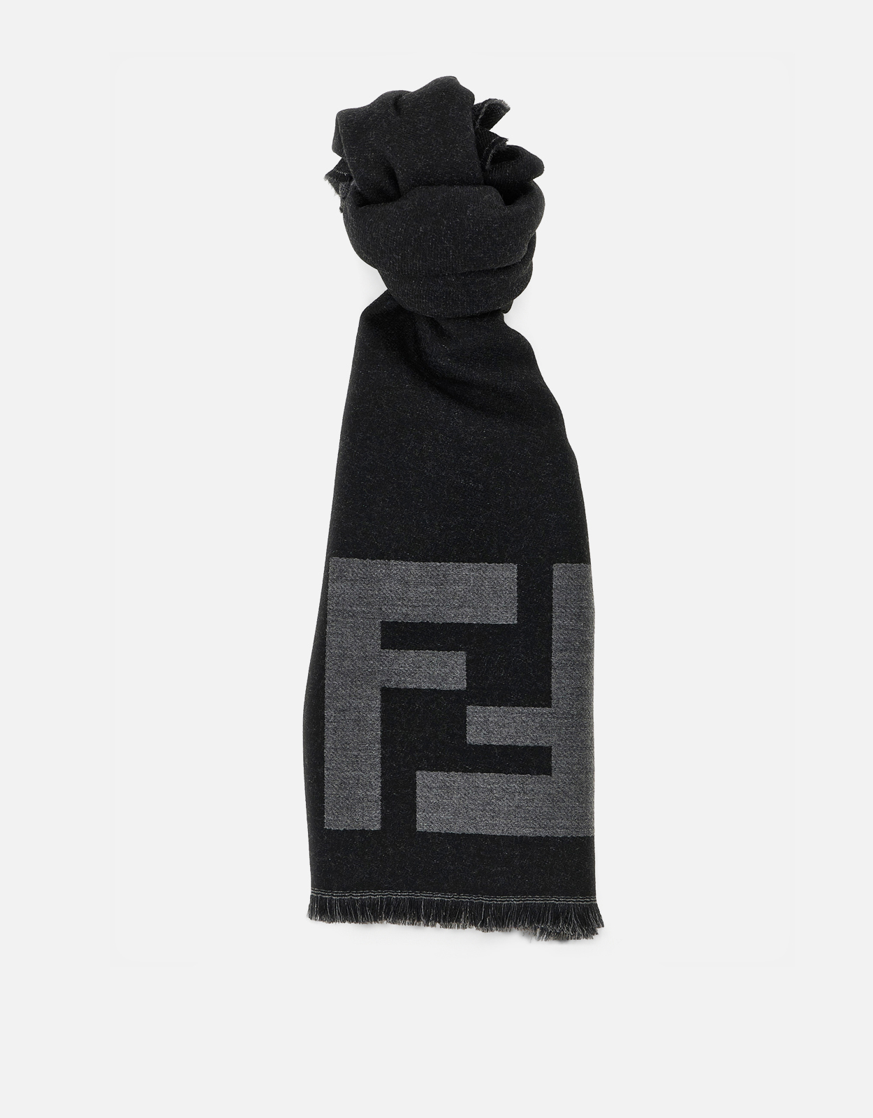 FENDI Fendi Men's Virgin Wool FF Macro Scarf　フェンディ メンズ バージン ウール FF マクロ スカーフ