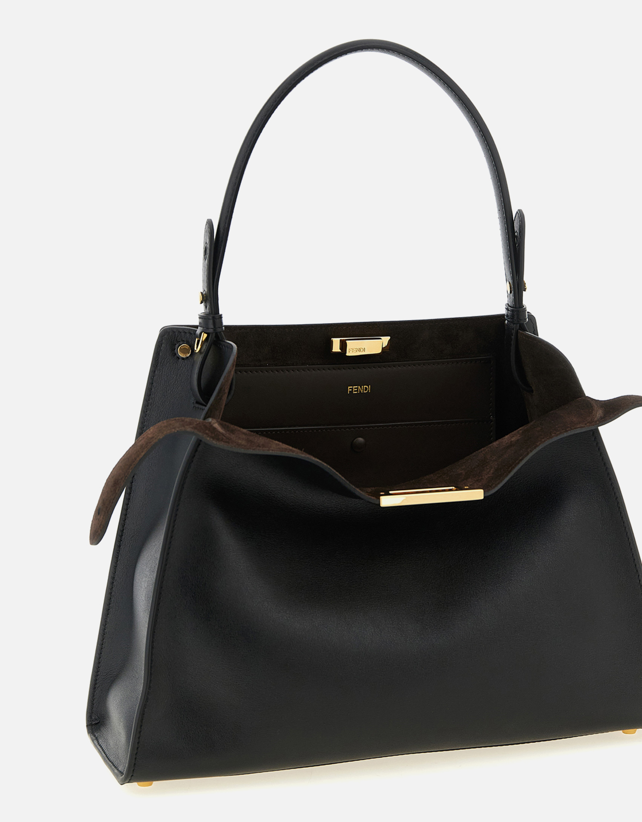 Fendi ミディアムカーフスキンレザーとスエードハンドバッグ () IFCHIC.COM