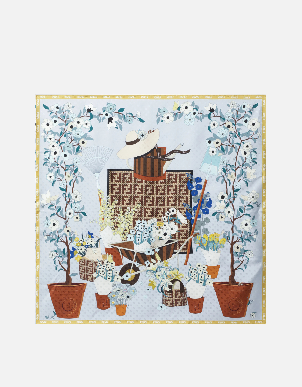 FENDI シルクスカーフ マルチカラー Fendi マルチカラーシルクスカーフ (スカーフ) IFCHIC.COM