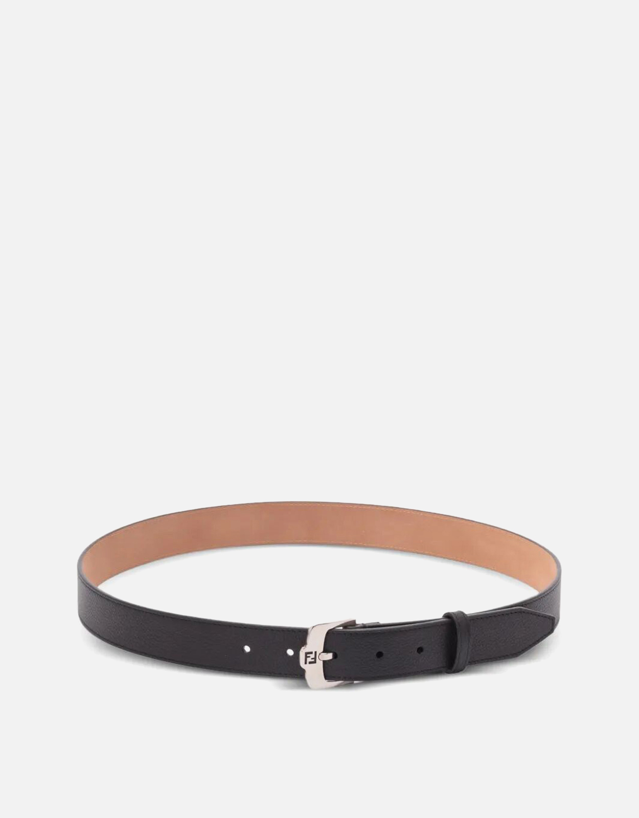 FENDI Fendi Men's HOOK BUCKLE FF Leather Belt - Size (CM) 90　フェンディ メンズ フック バックル FF レザー ベルト - サイズ (CM) 90