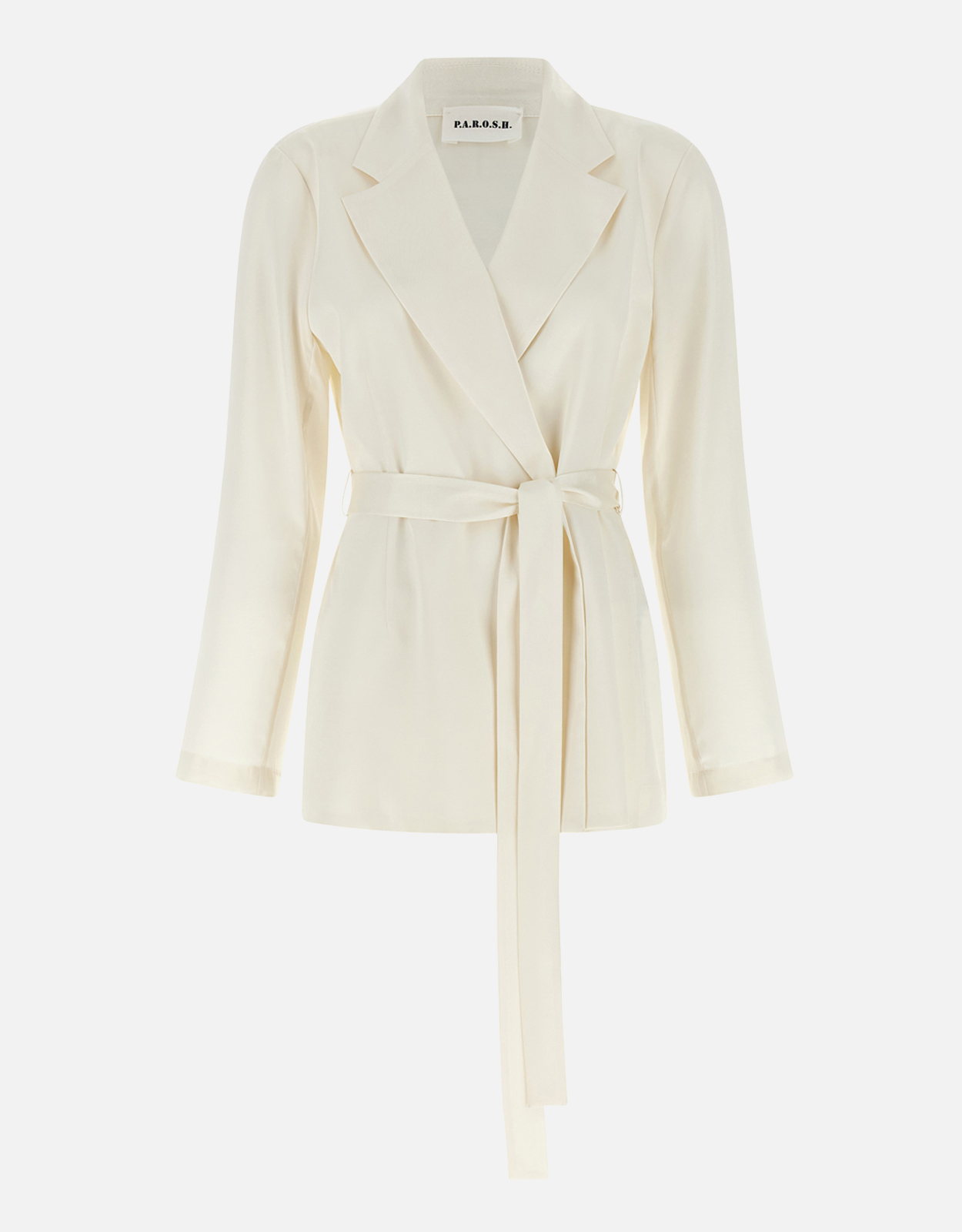 P.A.R.O.S.H. Paky Double-Breasted Unstructured Blazer With Belt - X