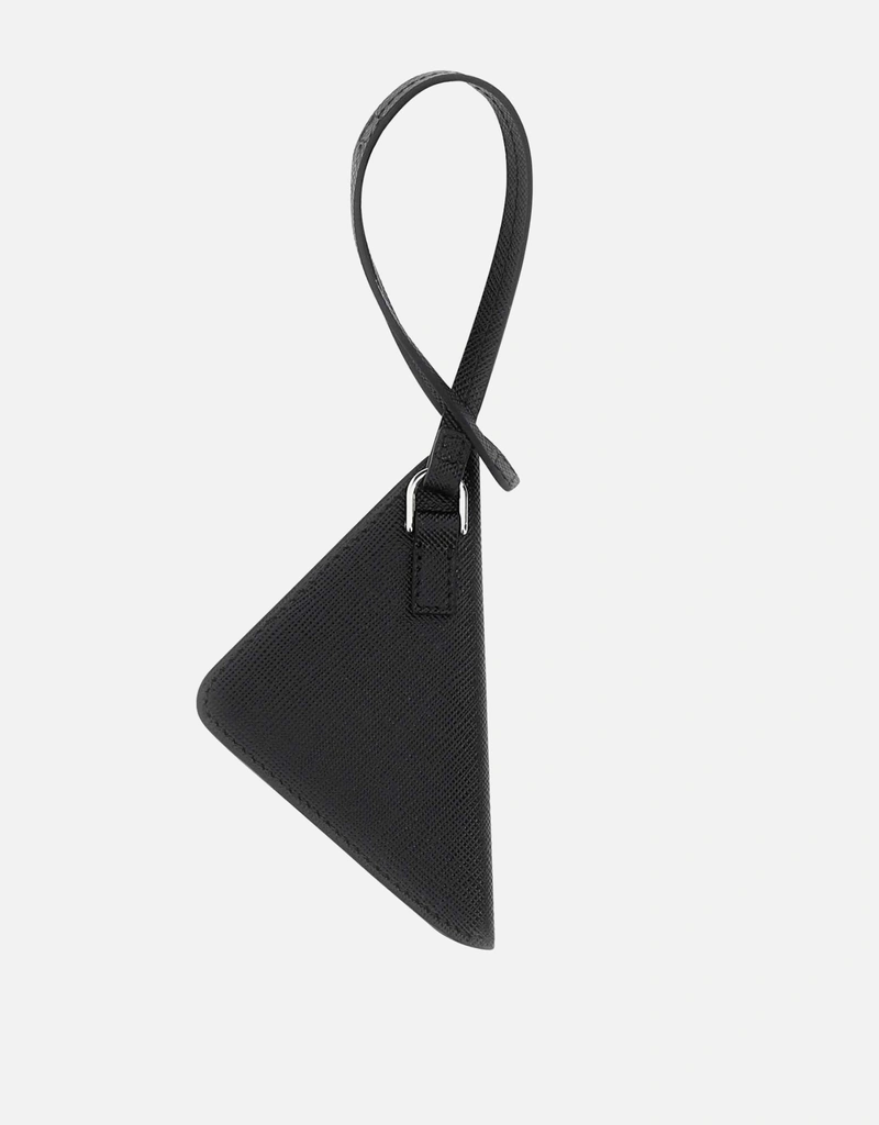 Prada メンズブラックレザーネームタグ () IFCHIC.COM