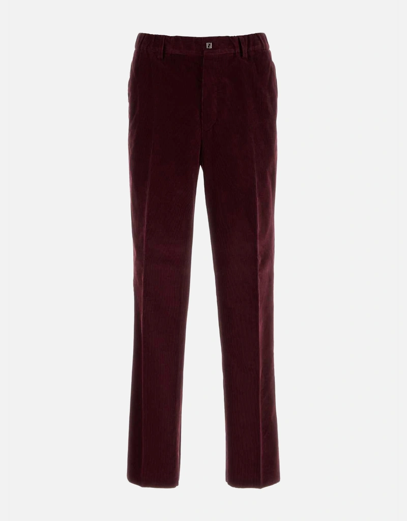 Fendi メンズ Burgundy コーデュロイパンツ (すべての新品) IFCHIC.COM
