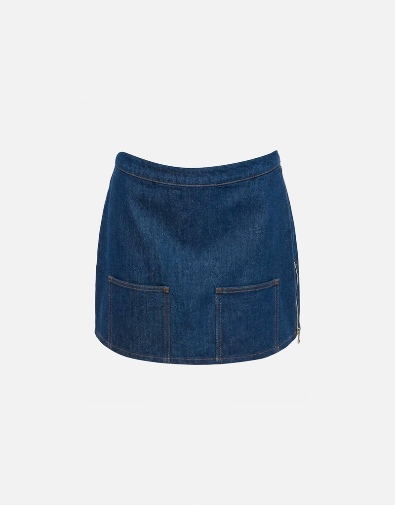 FENDI デニム ミニスカート 46 Fendi ネイビーブルーデニムミニスカート (すべての新品) IFCHIC.COM