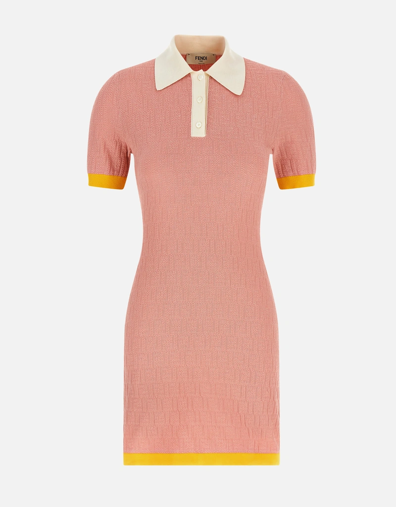 Dress , Pink, Size 42- Fendi