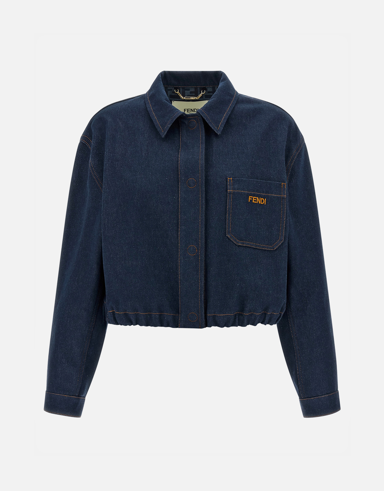 Fendi ネイビーブルー デニムジャケット (すべての新品) IFCHIC.COM