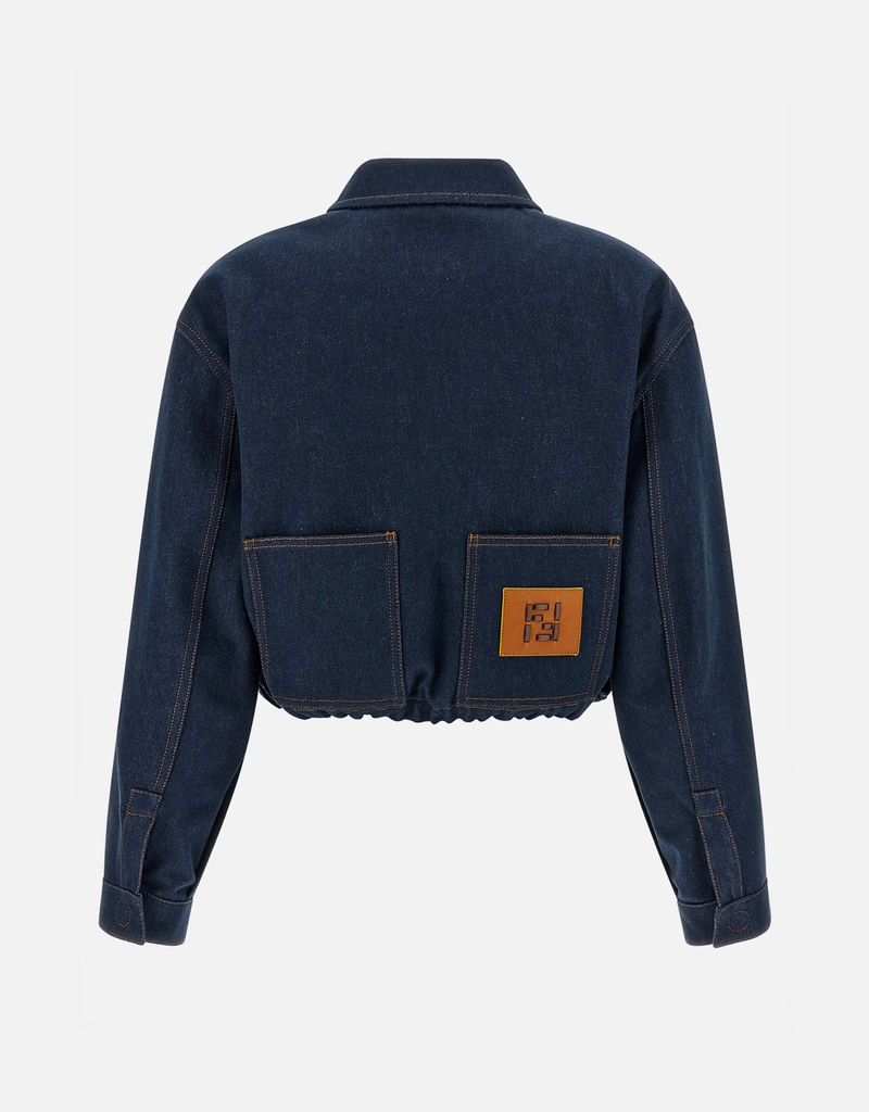 Fendi ネイビーブルー デニムジャケット (すべての新品) IFCHIC.COM