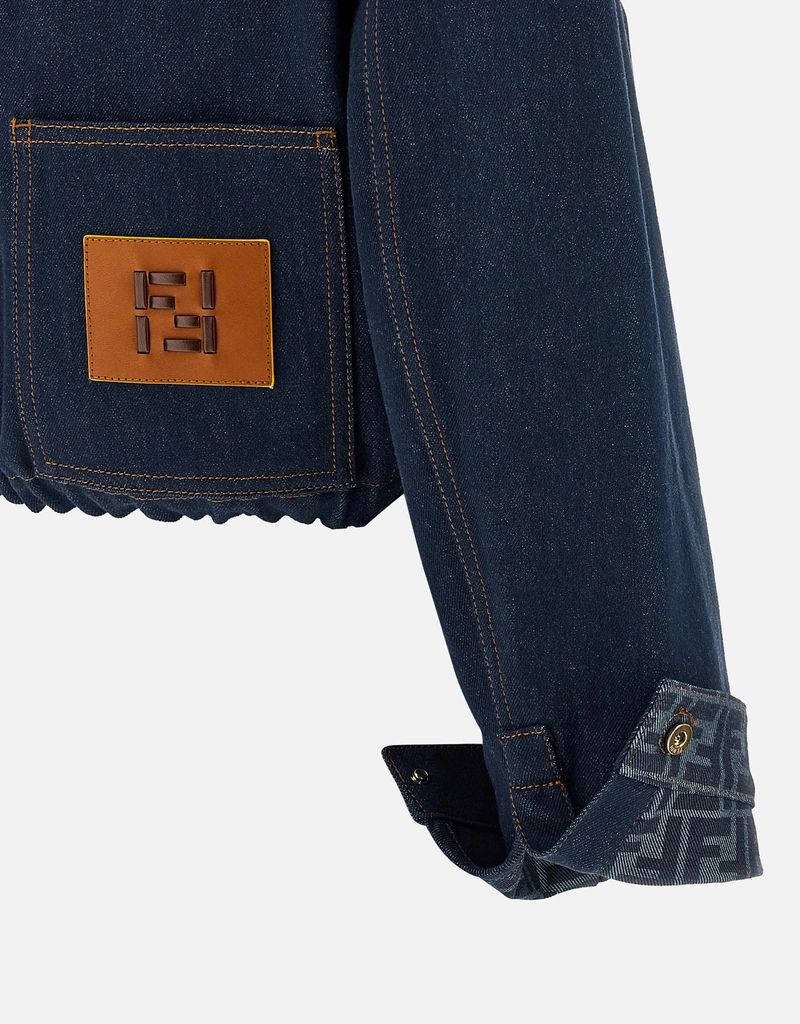 Fendi ネイビーブルー デニムジャケット (すべての新品) IFCHIC.COM