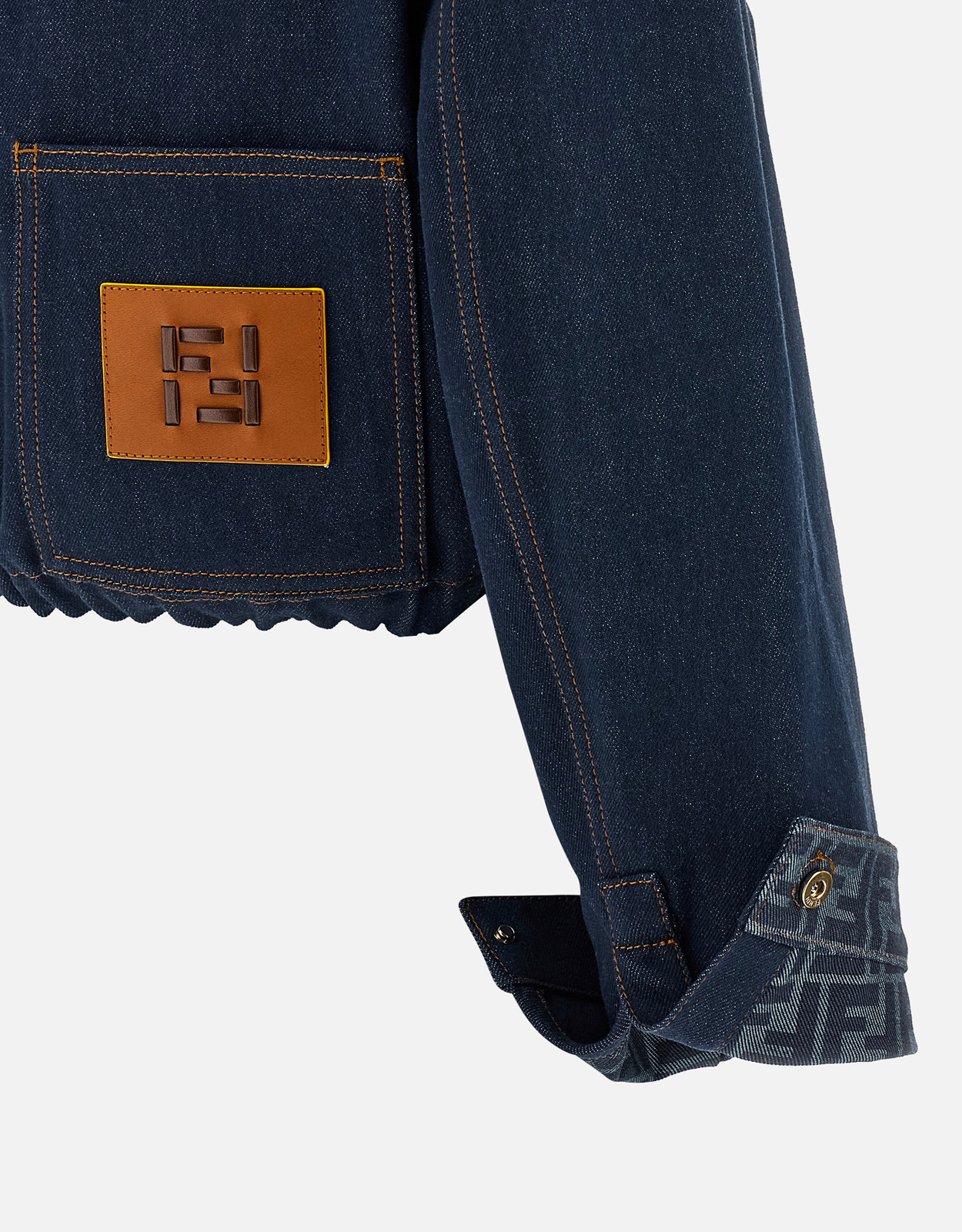 Fendi ネイビーブルー デニムジャケット (すべての新品) IFCHIC.COM