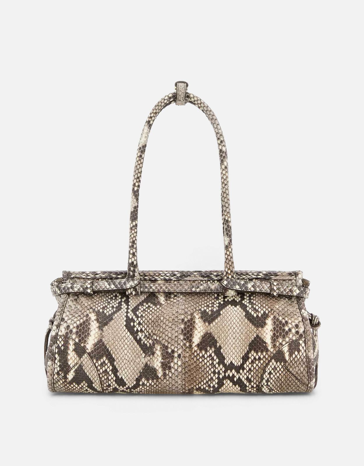 PRADA パイソン ショルダーバッグ Prada プリントパイソンレザー中型ショルダーバッグ () IFCHIC.COM