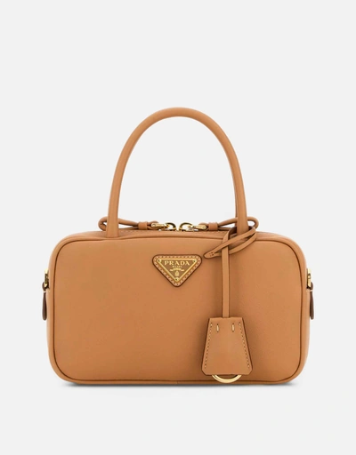 Prada セージグリーンレザーハンドバッグ () IFCHIC.COM