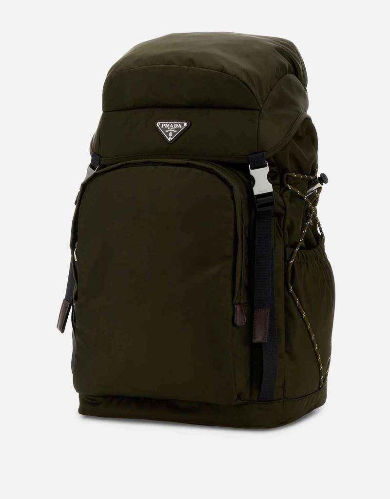 PRADA オリーブグリーン カーキ バックパック リュック Prada メンズオリーブグリーンキャンバスバックパック () IFCHIC.COM