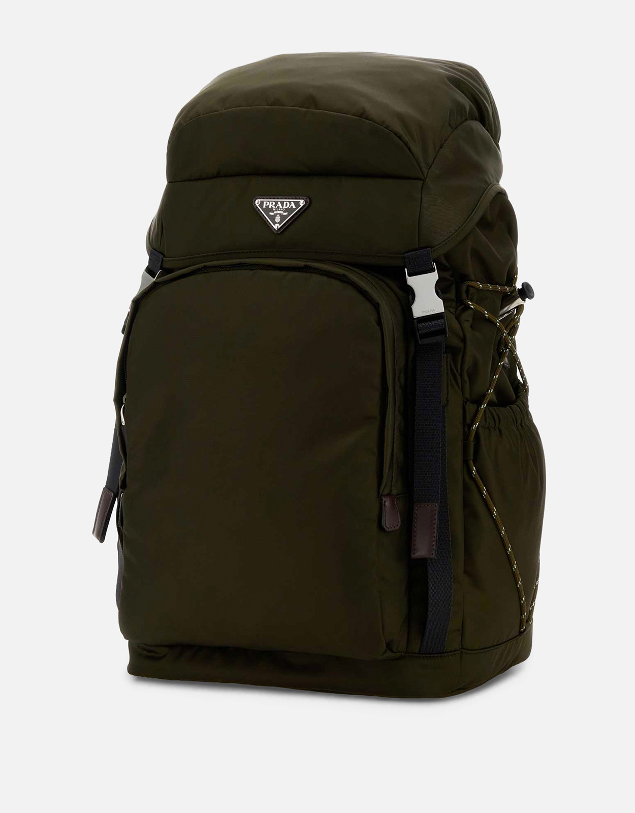 PRADA オリーブグリーン バックパック Prada メンズオリーブグリーンキャンバスバックパック () IFCHIC.COM