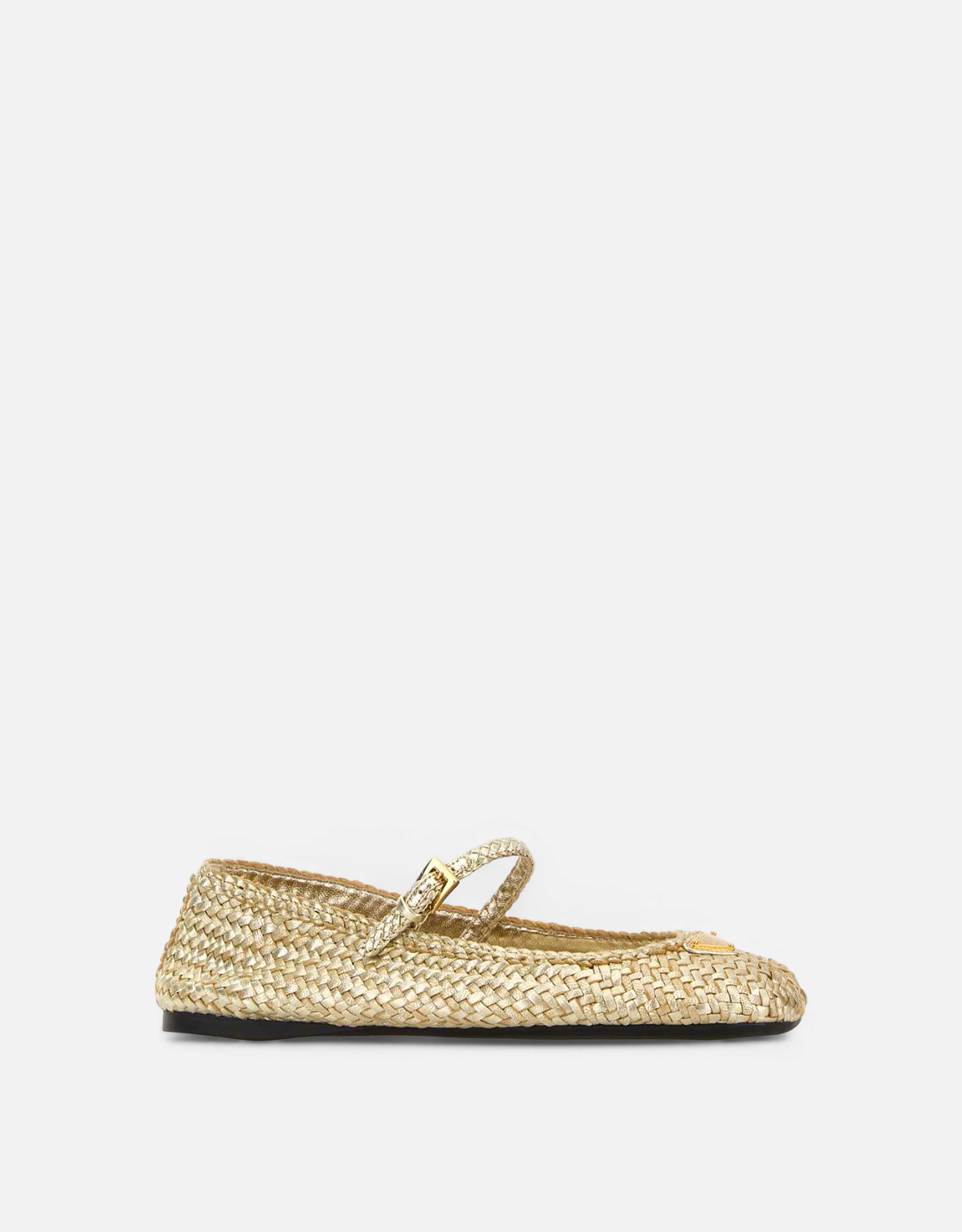 Prada 編み込みレザーバレエシューズ () IFCHIC.COM