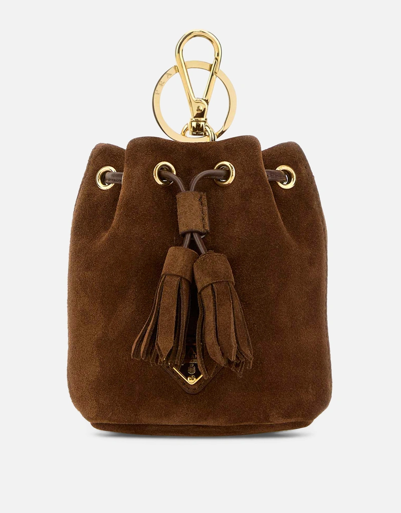 Prada ミニアイコンスエードキーチェーンチャーム () IFCHIC.COM