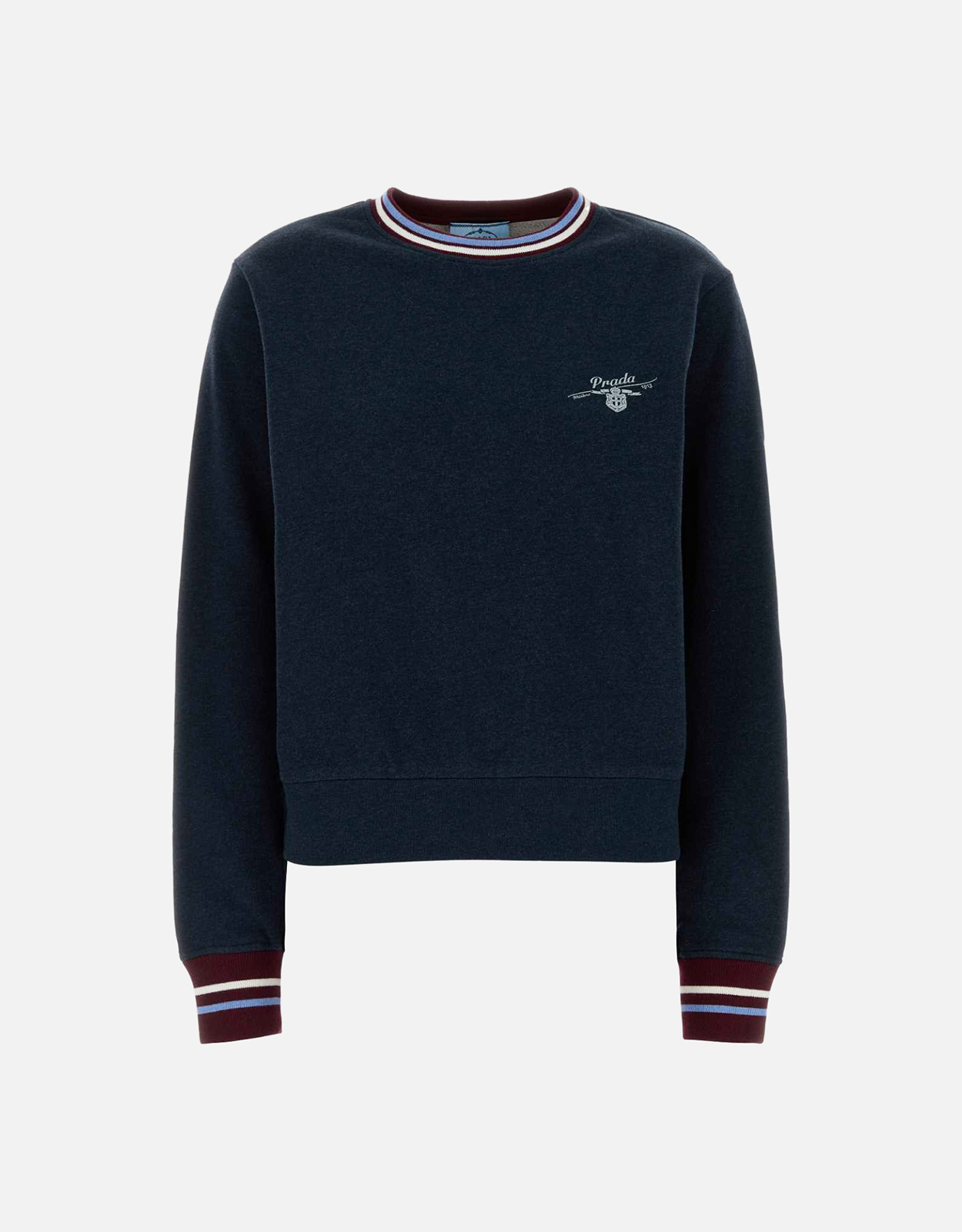 Prada Cotton Fleece Crew-Neck Sweatshirt - XS　プラダ コットン フリース クルーネック スウェットシャツ - XS Prada