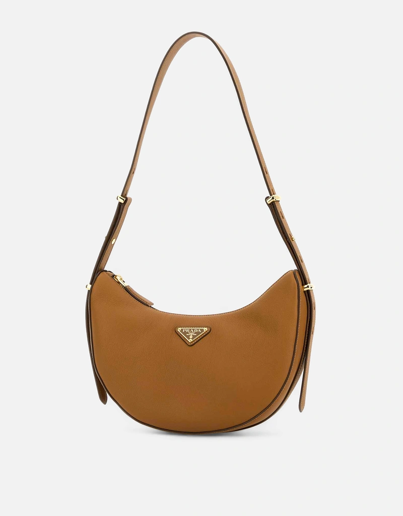 ⭐️【新品】PRADA ミディアム レザー バッグ　キャメル　ショルダーバッグ Prada キャメルレザーショルダーバッグ () IFCHIC.COM