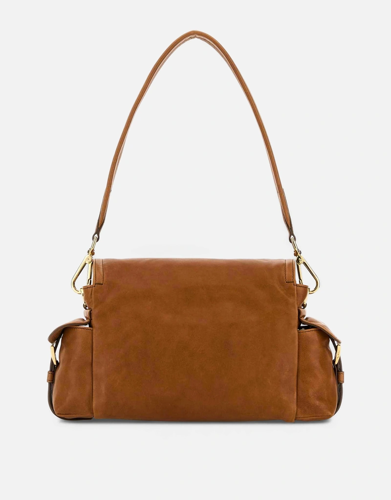 Prada キャメル ナッパレザー Explore ショルダーバッグ () IFCHIC.COM