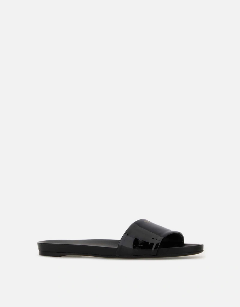 Prada ブラックレザー スリッパ () IFCHIC.COM