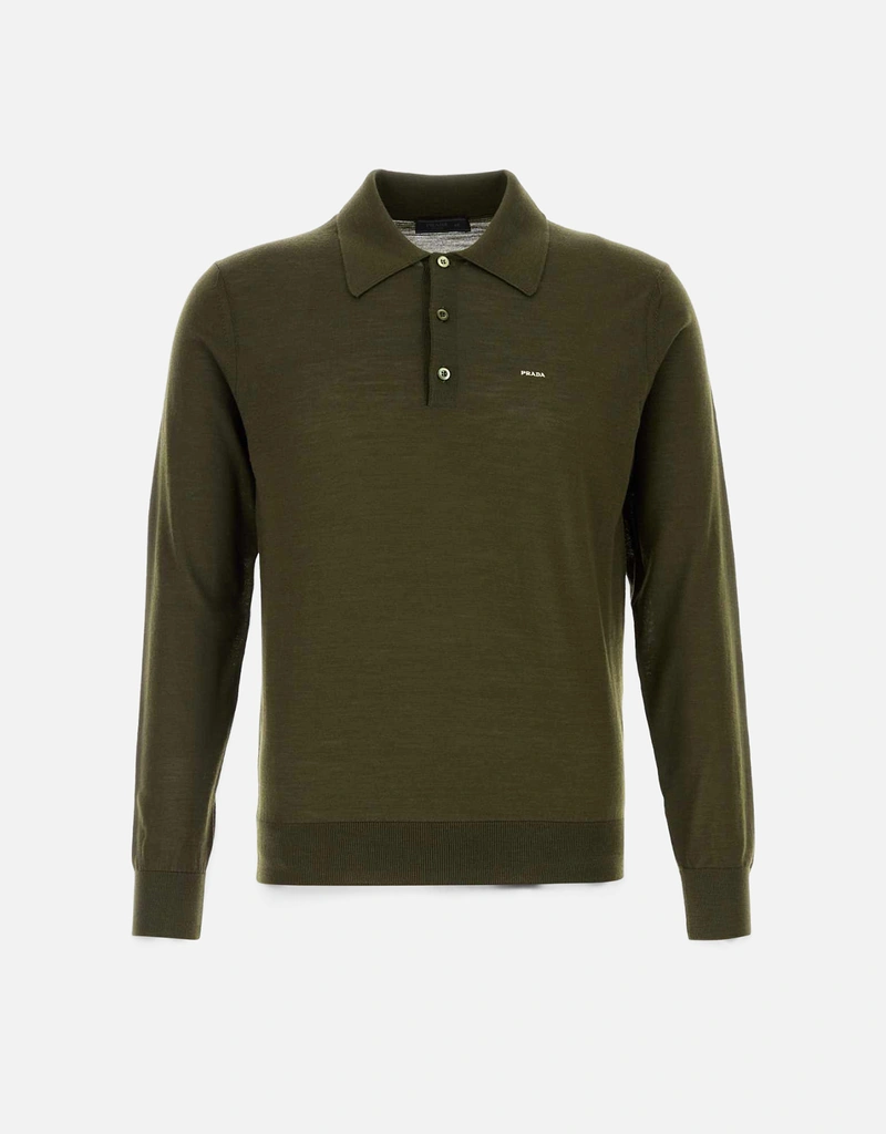 PRADA ウールポロシャツ 23AW Prada メンズ初剪ウールポロシャツ (すべての新品) IFCHIC.COM