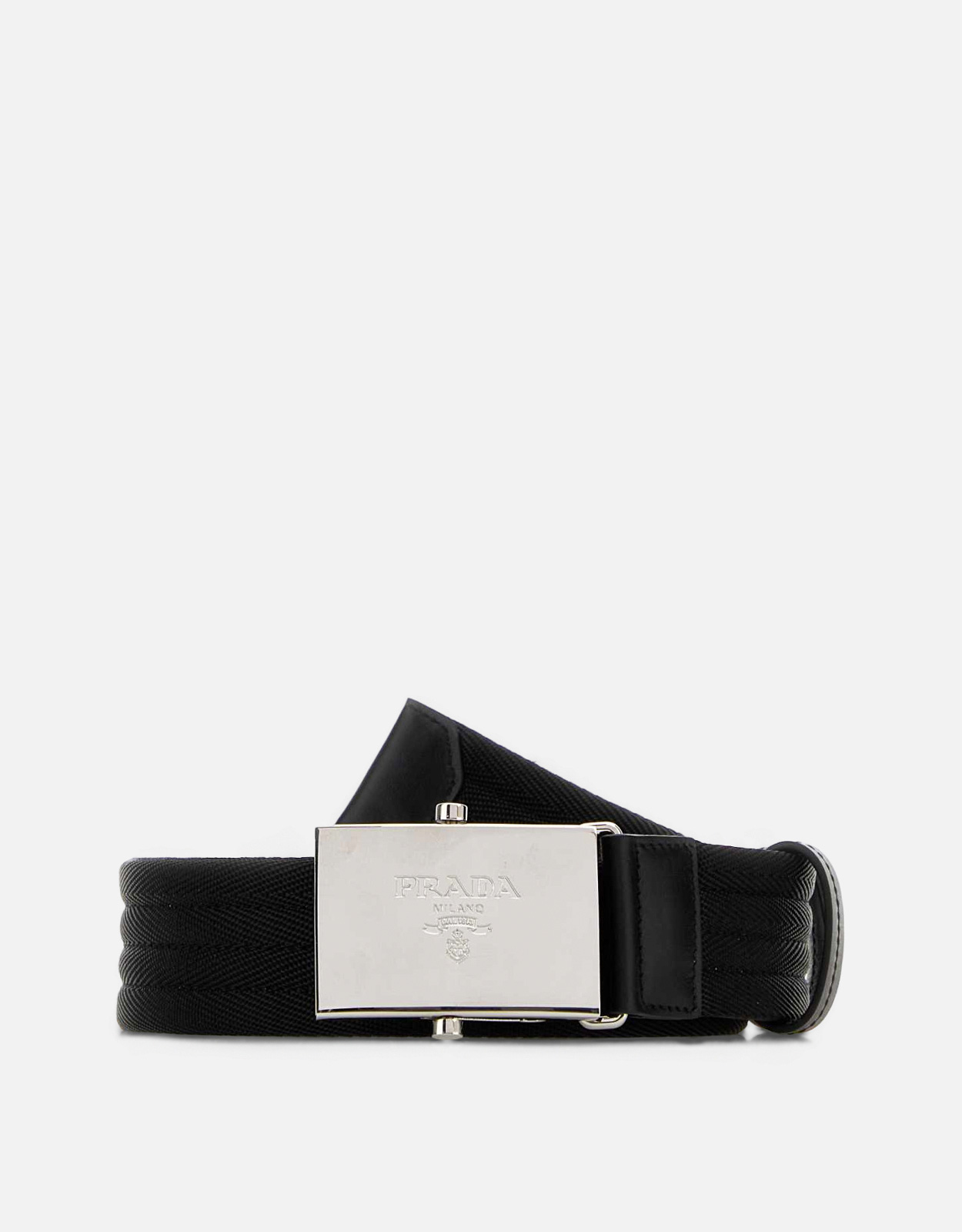 PRADA ベルト archive Prada メンズ ブラックファブリックベルト () IFCHIC.COM