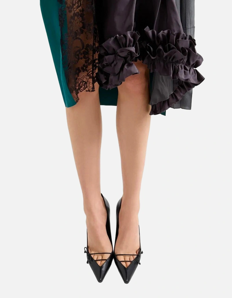 Prada テクニカルタフタパッチワークスカート (すべての新品) IFCHIC.COM