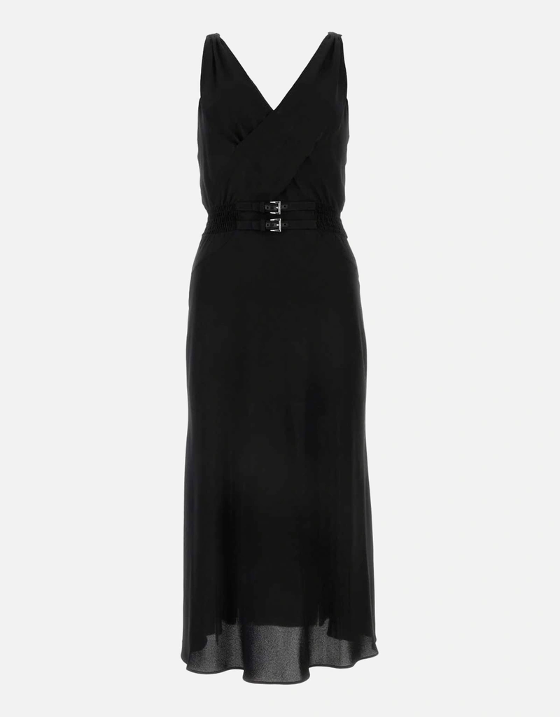 Prada ブラックストレッチビスコースドレス () IFCHIC.COM