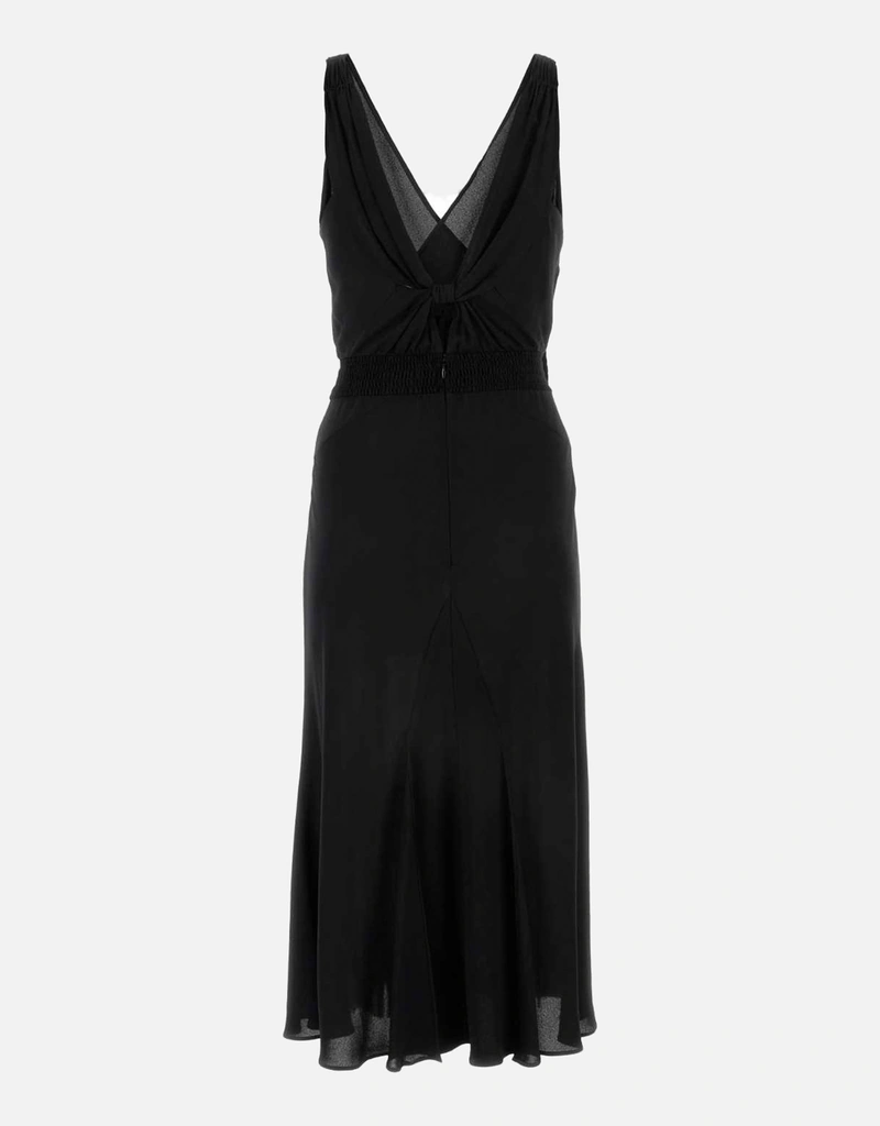 Prada ブラックストレッチビスコースドレス () IFCHIC.COM
