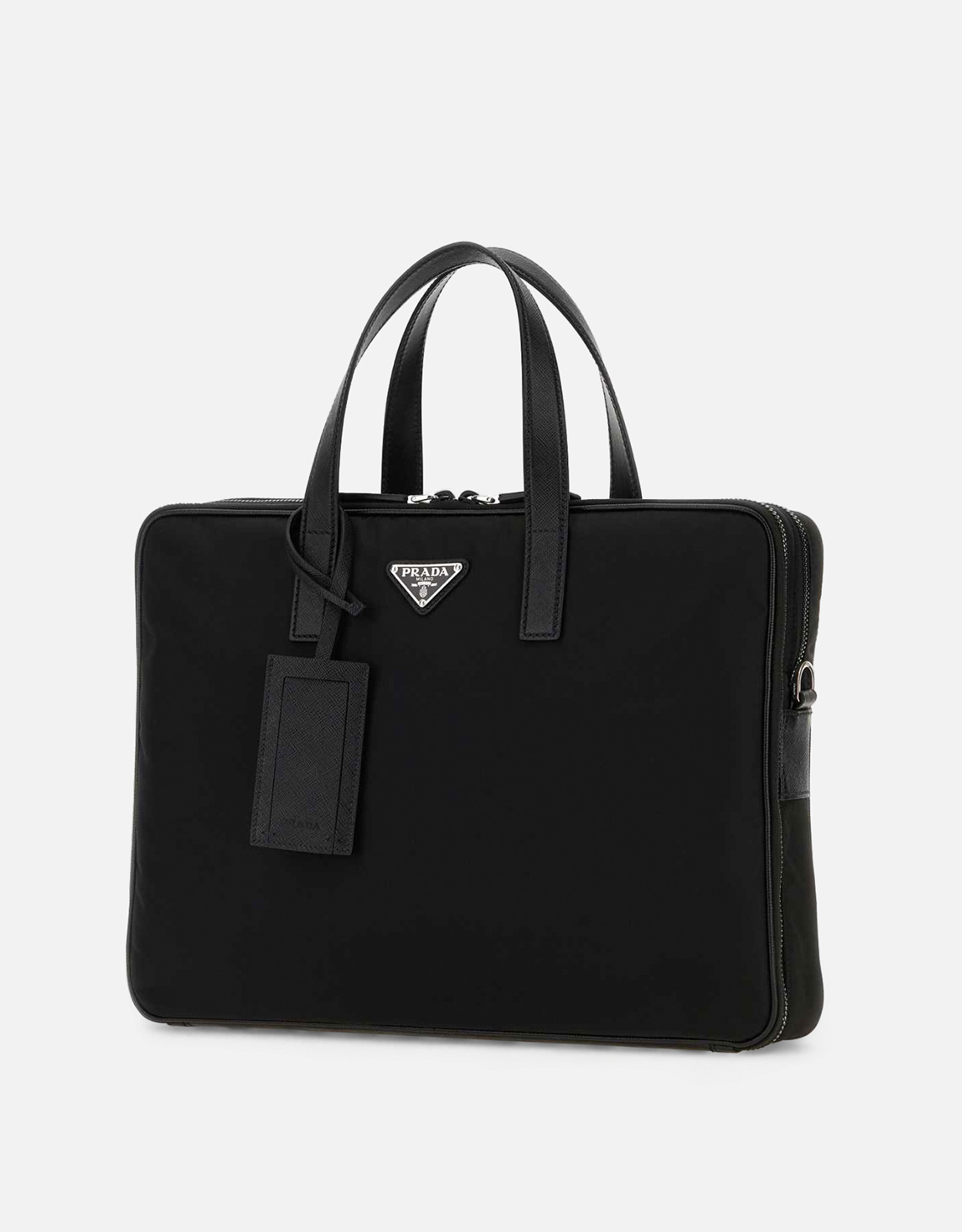 Prada メンズ Re-Nylon And Saffiano Leather ブリーフケース