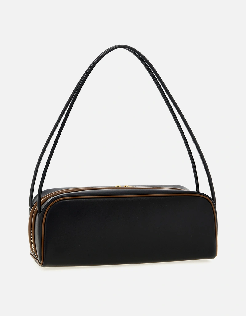 【希少】東洋エンタープライズ カーフレザー ボディバッグ スタッズ ブラック VALENTINO - ロックスタッズ グレインカーフスキン チェーンポーチ