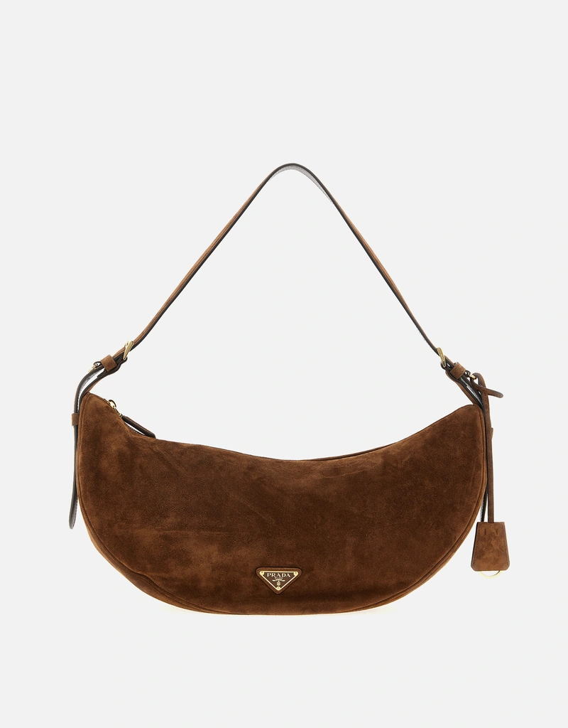 Prada デミルーン ラージ カーフレザー ショルダーバッグ () IFCHIC.COM