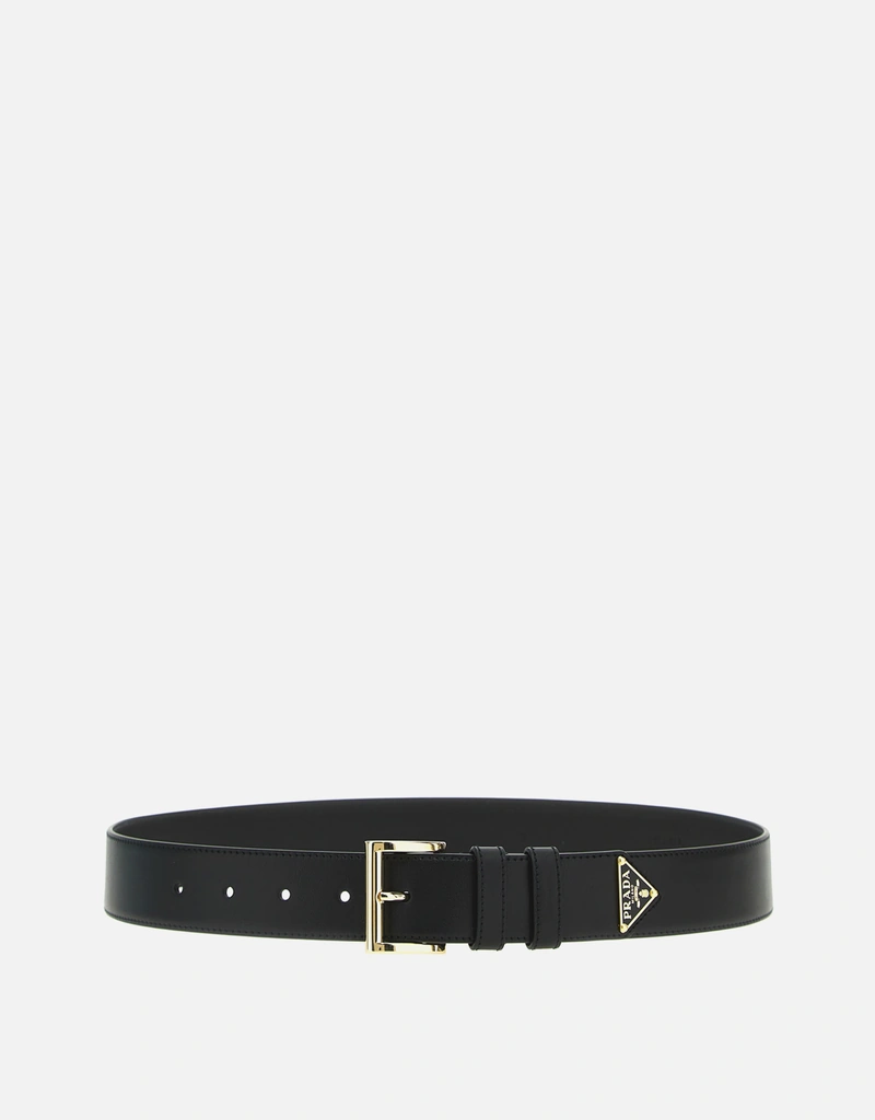 Prada トライアングルロゴ カーフレザー ベルト () IFCHIC.COM