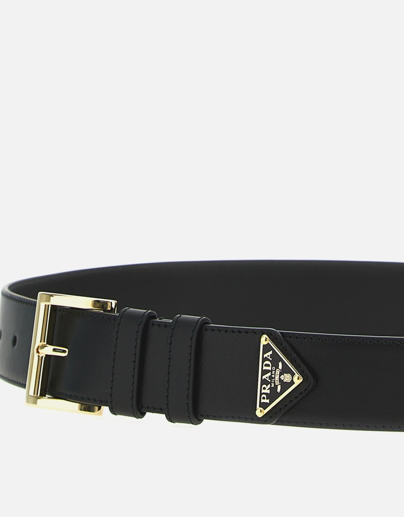 Prada トライアングルロゴ カーフレザー ベルト () IFCHIC.COM