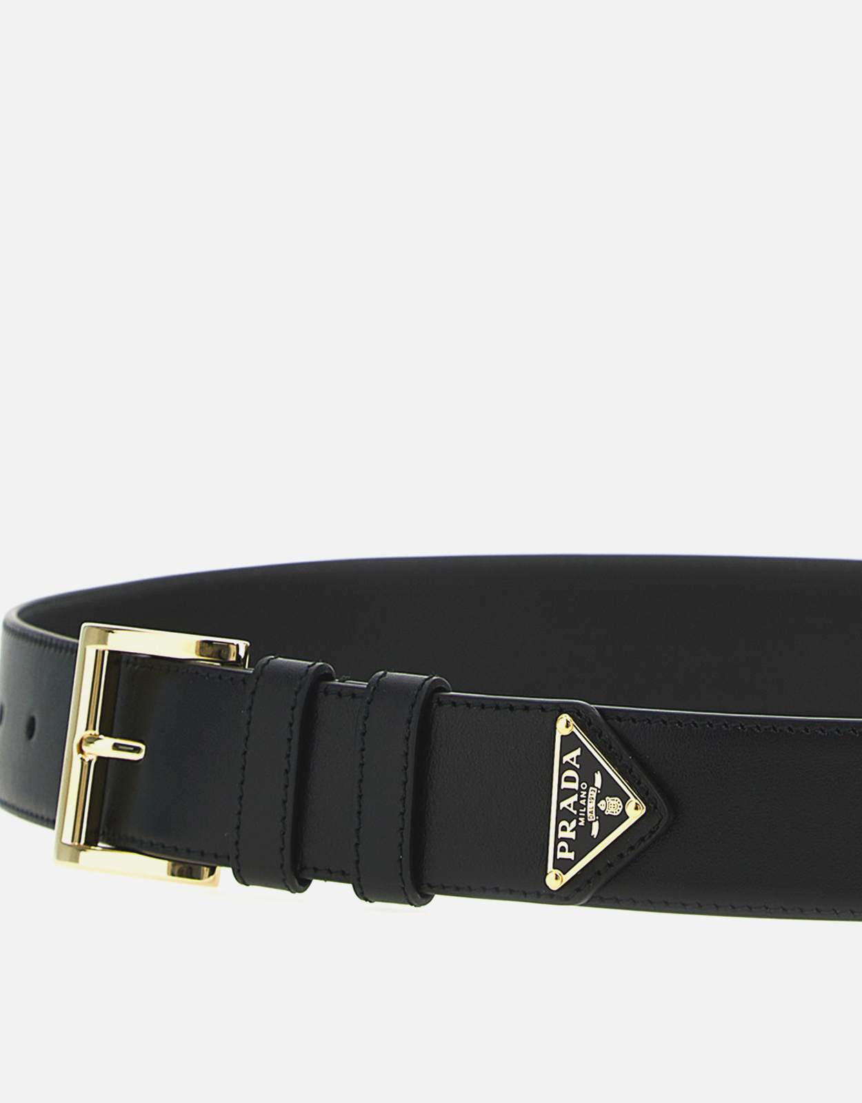 Prada トライアングルロゴ カーフレザー ベルト () IFCHIC.COM