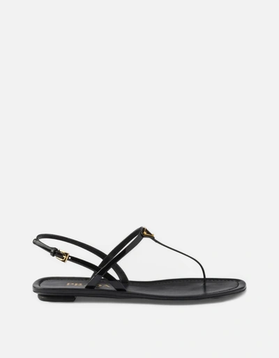 Prada パテントレザー トング サンダル (すべての新品) IFCHIC.COM