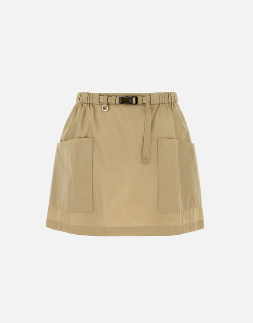 Prada ベージュ Re-Nylon ミニスカート (すべての新品) IFCHIC.COM
